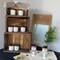 Set of 3 Nesting Wooden Crates, Rustic Wood Basket with Handles, Decorative Farmhouse Wooden Storage Container Boxes for Party, Office, Bedroom, Kitchen and Closet